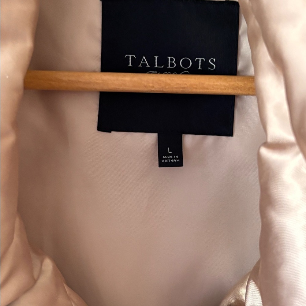 Talbots Shimmering Gold Down Puffer Vest - Picture 4 of 11